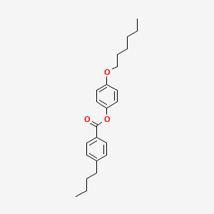 Chemical structure of 4-(Hexyloxy)phenyl 4-Butylbenzoate