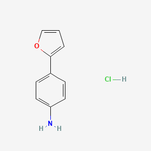 Chemical structure of 4-(Furan-2-yl)aniline