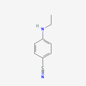 Chemical structure of 4-(Ethylamino)benzonitrile