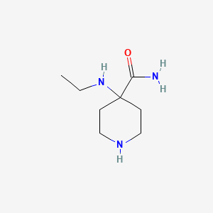 Chemical structure of 4-(Ethylamino)-4-piperidinecarboxamide