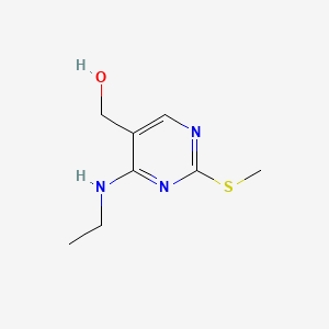 Chemical structure of 4-(ethylamino)-2-(methylthio)-5-Pyrimidinemethanol