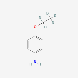 Chemical structure of 4-(Ethoxy-d5)aniline