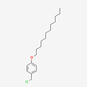 Chemical structure of 4-(Dodecyloxy)benzyl chloride