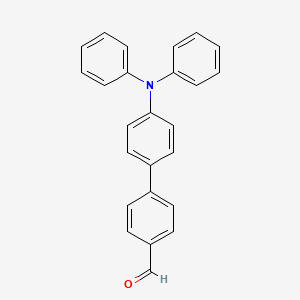 Chemical structure of 4'-(Diphenylamino)-[1,1'-biphenyl]-4-carbaldehyde