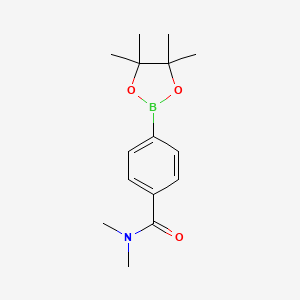Chemical structure of 4-(Dimethylcarbamoyl)phenylboronic Acid Pinacol Ester