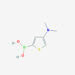 Chemical structure of 4-(Dimethylamino)thiophene-2-boronic acid