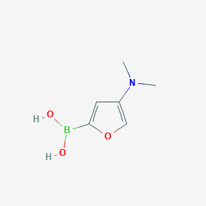 Chemical structure of 4-(Dimethylamino)furan-2-boronic acid