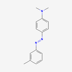 Chemical structure of 4-(Dimethylamino)-3'-methylazobenzene