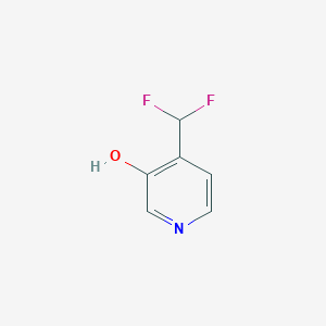 Chemical structure of 4-(Difluoromethyl)pyridin-3-ol