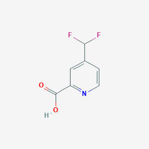 Chemical structure of 4-(Difluoromethyl)picolinic acid