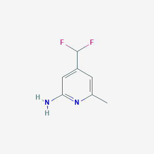 Chemical structure of 4-(Difluoromethyl)-6-methylpyridin-2-amine