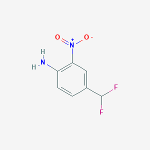 Chemical structure of 4-(Difluoromethyl)-2-nitroaniline