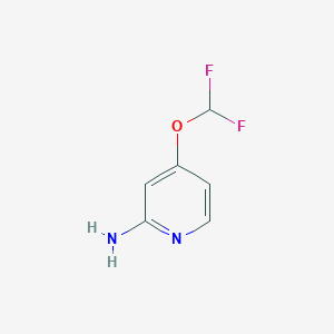Chemical structure of 4-(Difluoromethoxy)pyridin-2-amine