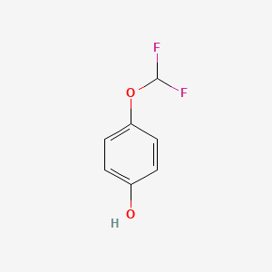 Chemical structure of 4-(Difluoromethoxy)phenol