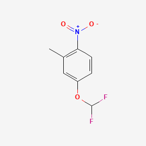 Chemical structure of 4-(Difluoromethoxy)-2-methyl-1-nitrobenzene