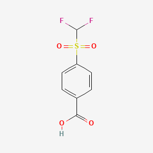 Chemical structure of 4-Difluoromethanesulfonylbenzoic acid