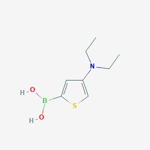 Chemical structure of 4-(Diethylamino)thiophene-2-boronic acid