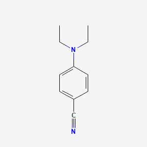 Chemical structure of 4-(Diethylamino)benzonitrile
