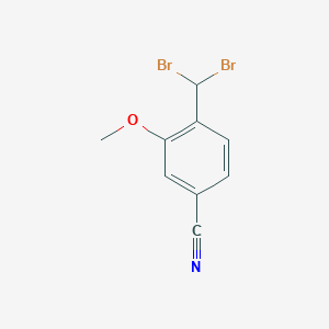 Chemical structure of 4-(Dibromomethyl)-3-methoxybenzonitrile