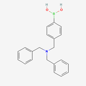 Chemical structure of 4-(Dibenzylaminomethyl) phenylboronic acid