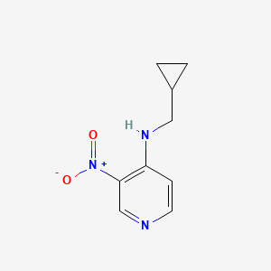 Chemical structure of 4-(CYCLOPROPYLMETHYLAMINO)-3-NITROPYRIDINE