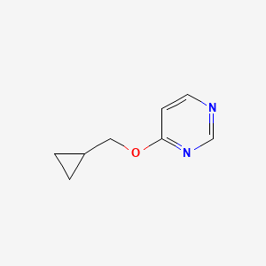 Chemical structure of 4-(Cyclopropylmethoxy)pyrimidine
