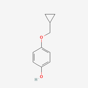 Chemical structure of 4-(Cyclopropylmethoxy)phenol