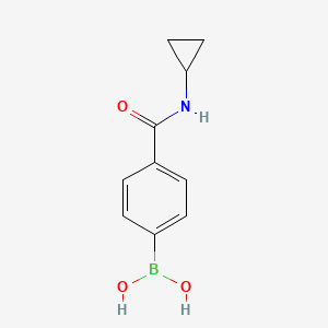 Chemical structure of 4-(Cyclopropylcarbamoyl)phenylboronic Acid