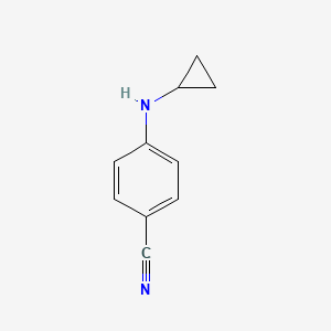 Chemical structure of 4-(Cyclopropylamino)benzonitrile