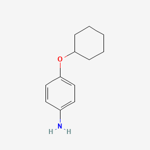 Chemical structure of 4-(Cyclohexyloxy)aniline