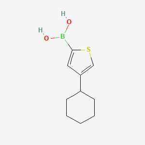 Chemical structure of 4-(Cyclohexyl)thiophene-2-boronic acid