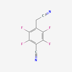 Chemical structure of 4-(Cyanomethyl)-2,3,5,6-tetrafluorobenzonitrile