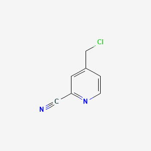 Chemical structure of 4-(Chloromethyl)picolinonitrile