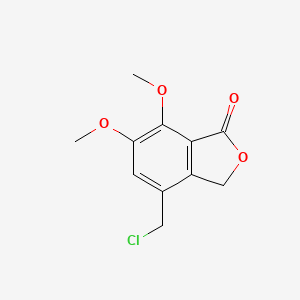 Chemical structure of 4-(Chloromethyl)-6,7-dimethoxy-3H-1-isobenzofuranone