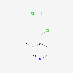Chemical structure of 4-(Chloromethyl)-3-methylpyridine hydrochloride