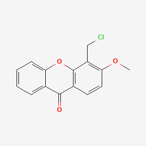 Chemical structure of 4-(Chloromethyl)-3-methoxy-9H-xanthen-9-one