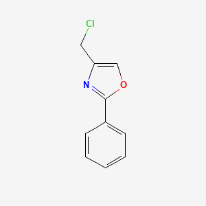Chemical structure of 4-(Chloromethyl)-2-phenyloxazole