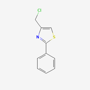 Chemical structure of 4-(Chloromethyl)-2-phenyl-1,3-thiazole