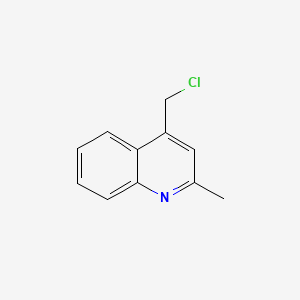 Chemical structure of 4-(Chloromethyl)-2-methylquinoline