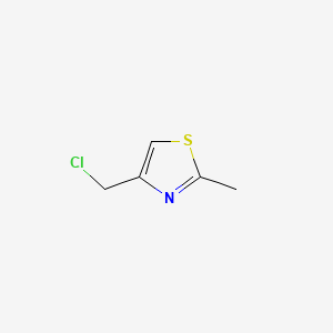 Chemical structure of 4-(Chloromethyl)-2-methyl-1,3-thiazole