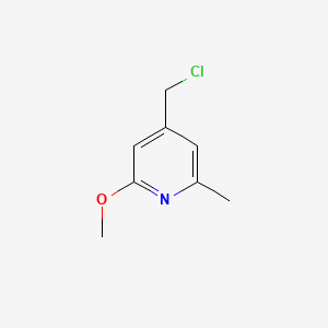 Chemical structure of 4-(Chloromethyl)-2-methoxy-6-methylpyridine