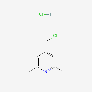 Chemical structure of 4-(Chloromethyl)-2,6-dimethylpyridine hydrochloride