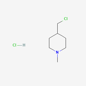 Chemical structure of 4-(Chloromethyl)-1-methylpiperidine Hydrochloride