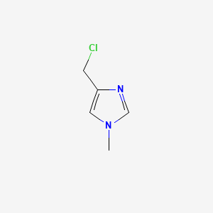 Chemical structure of 4-(chloromethyl)-1-methylimidazole