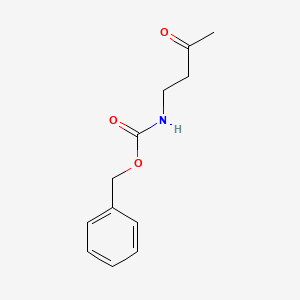 Chemical structure of 4-(Cbz-amino)-2-butanone