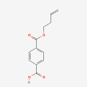 Chemical structure of 4-(but-3-en-1-yloxycarbonyl)benzoic acid