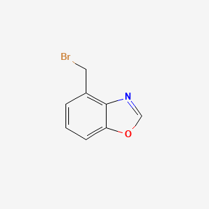 Chemical structure of 4-(Bromomethyl)benzo[d]oxazole