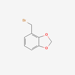 Chemical structure of 4-(Bromomethyl)benzo[d][1,3]dioxole