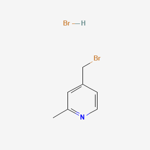Chemical structure of 4-(Bromomethyl)-2-methylpyridine hydrobromide