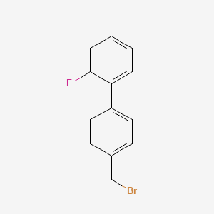 Chemical structure of 4'-(Bromomethyl)-2-fluoro-1,1'-biphenyl